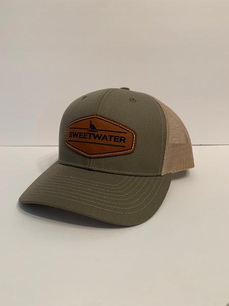 Moss Green/Brown Leather Patch