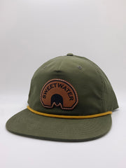 Green Rope/Mouth Call Leather Patch