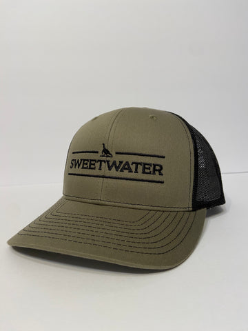 Olive Green/Black Mesh