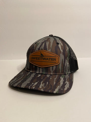 Realtree Original Camo Patch Hat/Moss Black Mesh